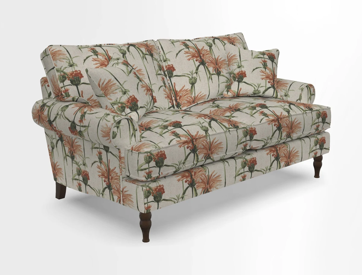 Cooksbridge 3 seater sofa in Linwood Omega Velvet Green Tea