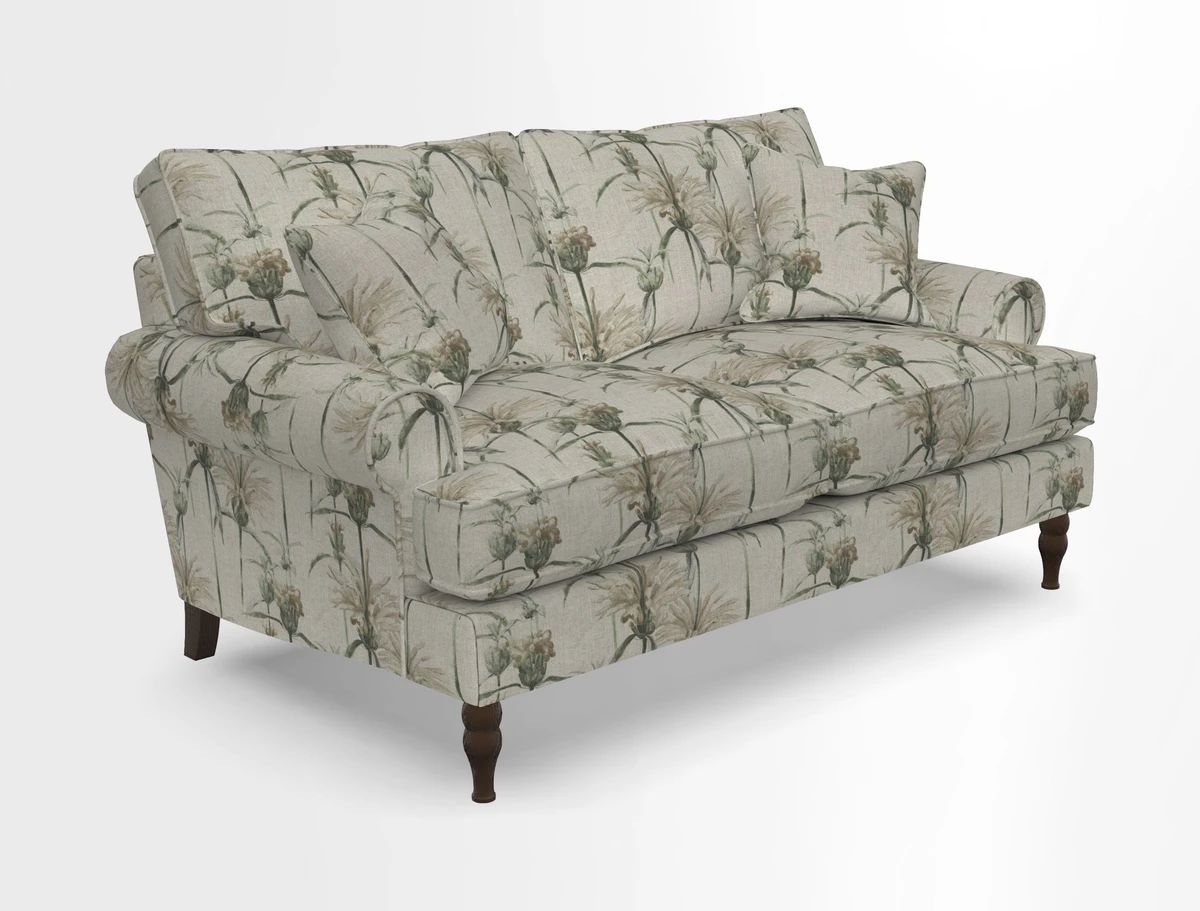 Cooksbridge 3 seater sofa in Linwood Omega Velvet Green Tea