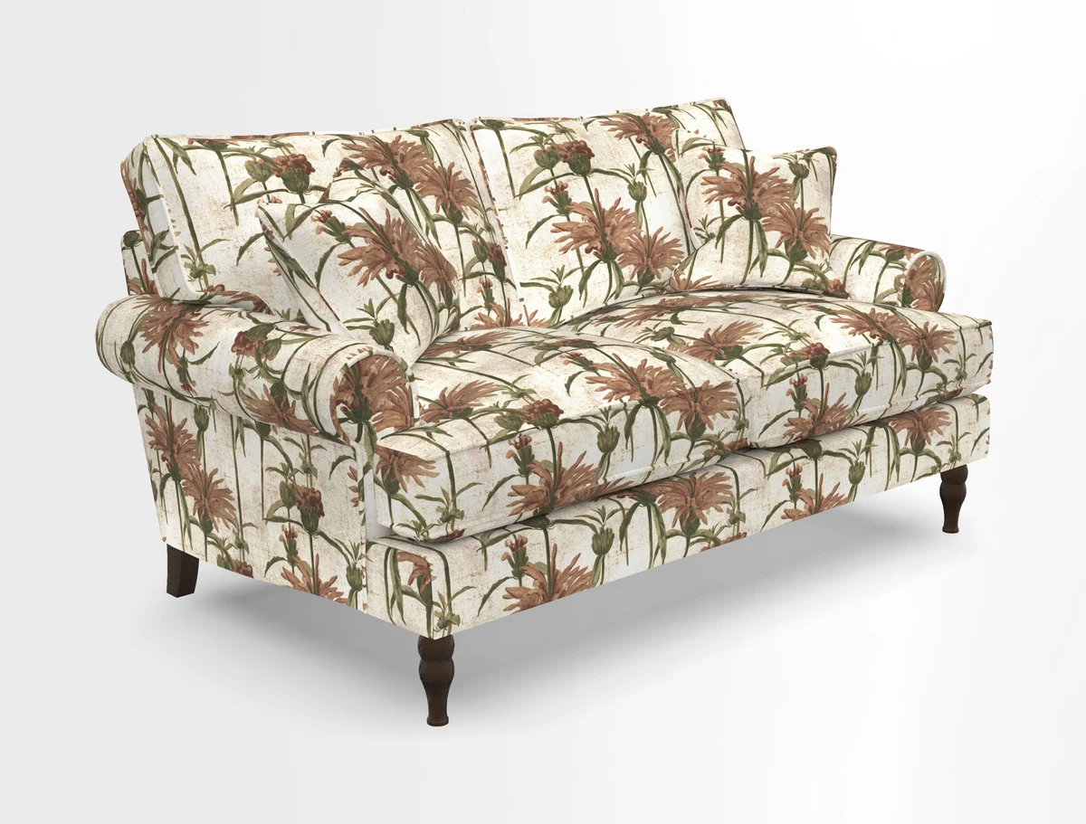 Cooksbridge 3 seater sofa in Linwood Omega Velvet Green Tea