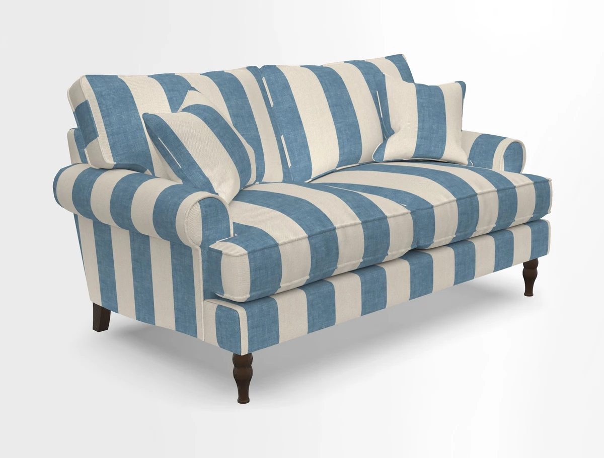 Cooksbridge 3 seater sofa in Linwood Omega Velvet Green Tea