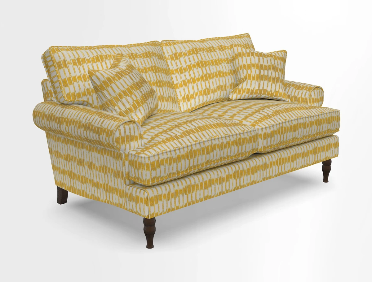 Cooksbridge 3 seater sofa in Linwood Omega Velvet Green Tea