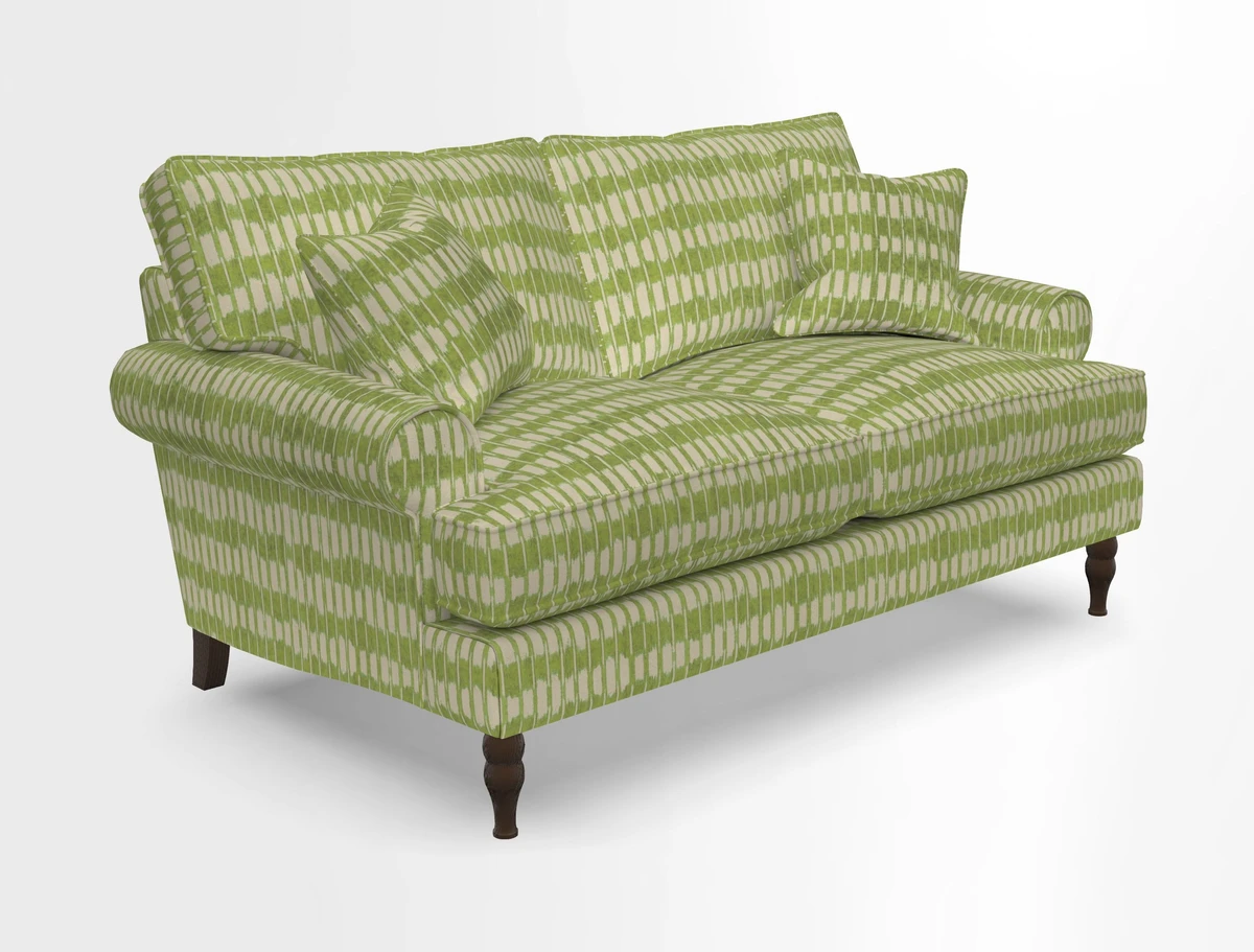 Cooksbridge 3 seater sofa in Linwood Omega Velvet Green Tea