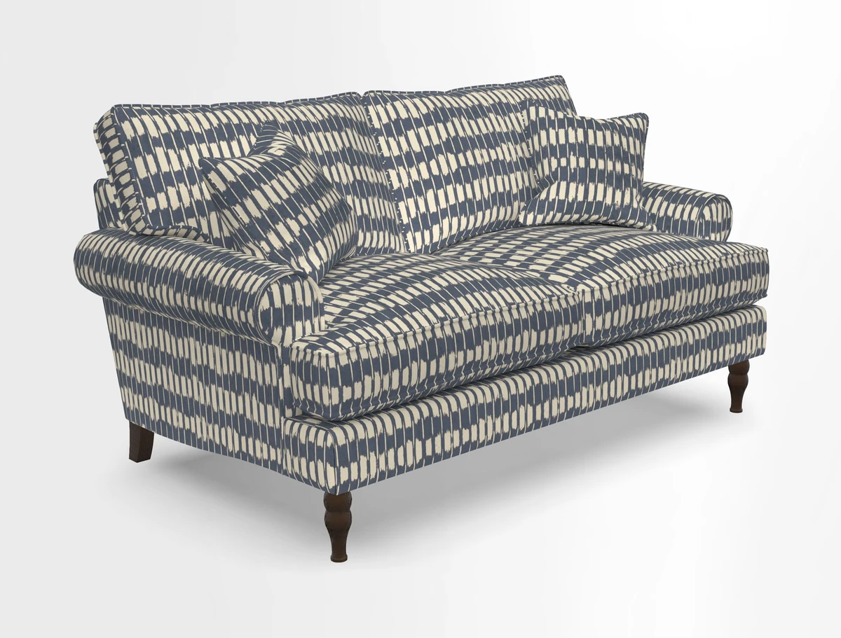Cooksbridge 3 seater sofa in Linwood Omega Velvet Green Tea