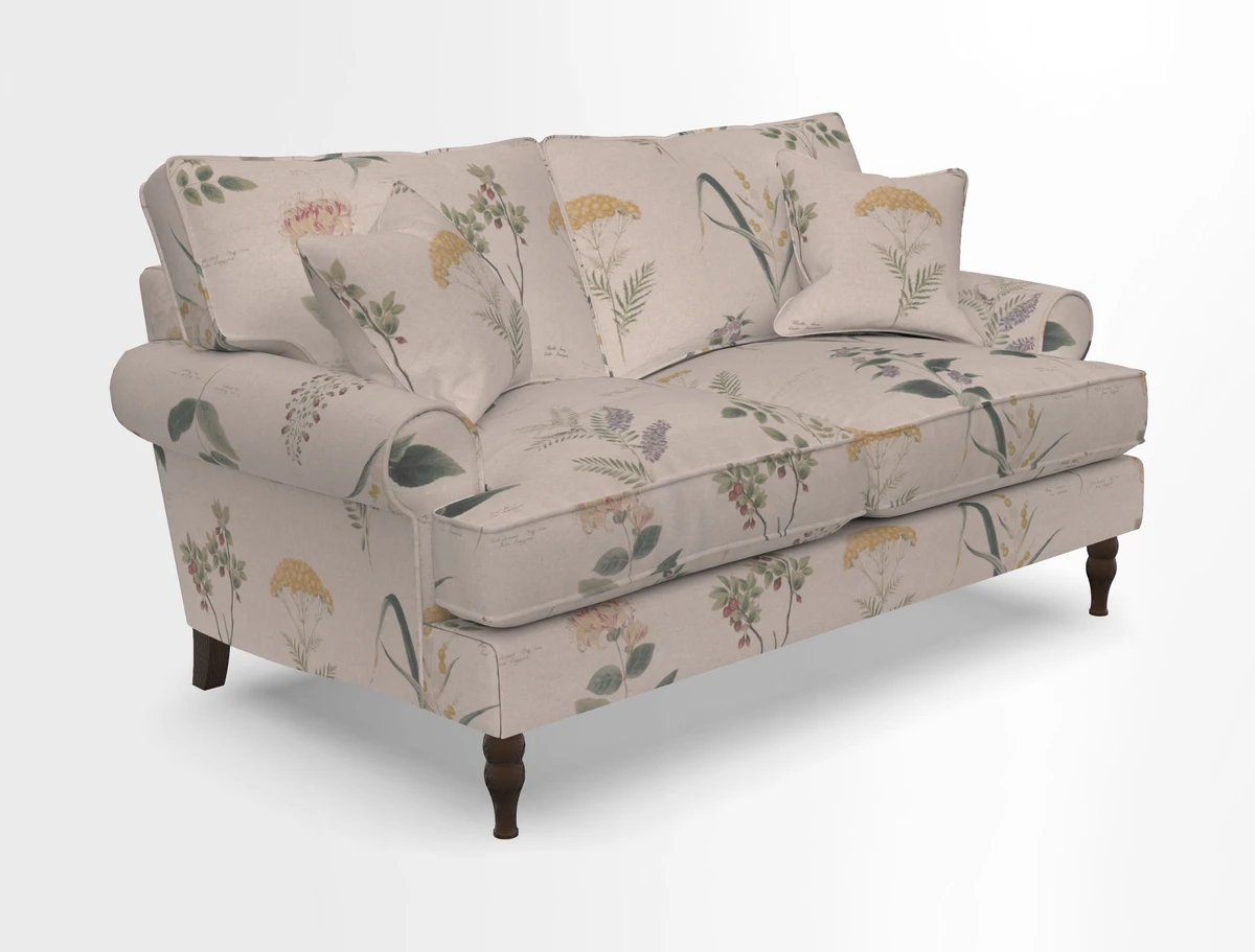 Cooksbridge 3 seater sofa in Linwood Omega Velvet Green Tea