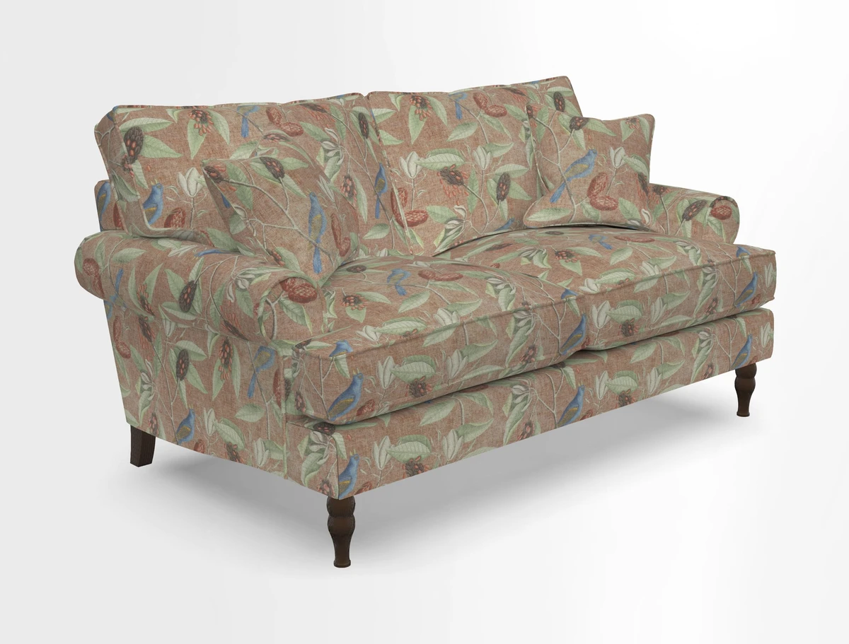 Cooksbridge 3 seater sofa in Linwood Omega Velvet Green Tea