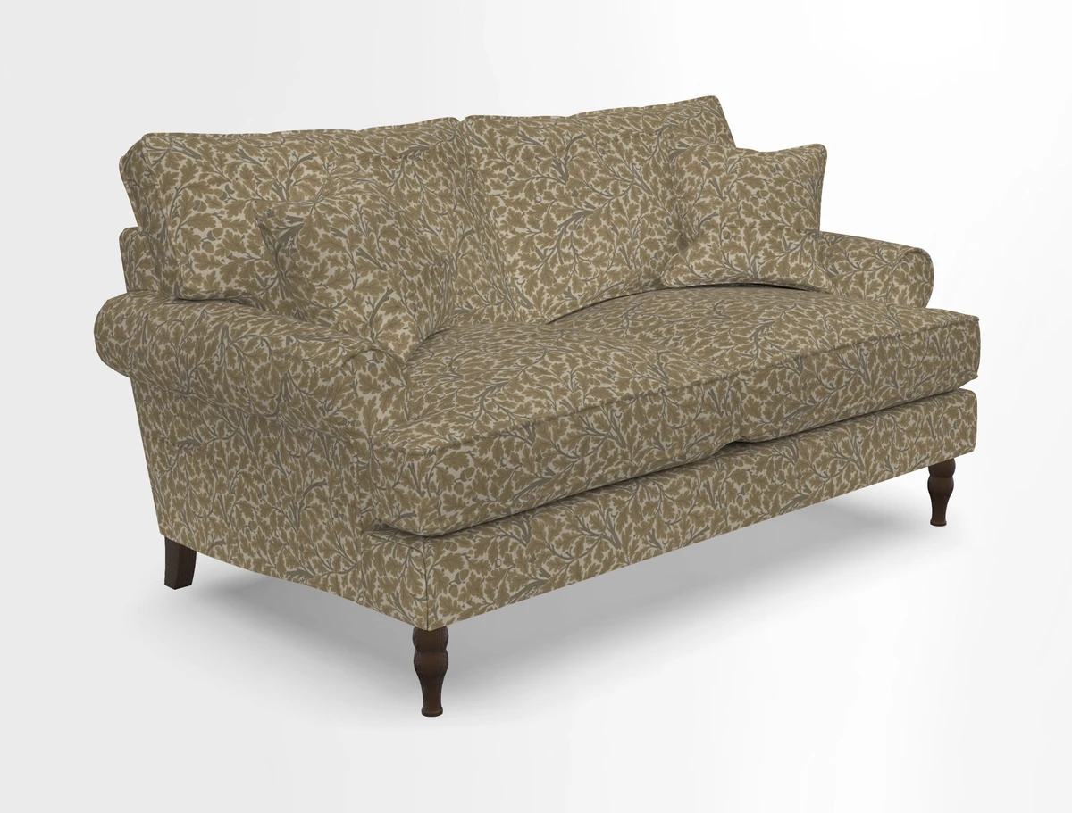 Cooksbridge 3 seater sofa in Linwood Omega Velvet Green Tea