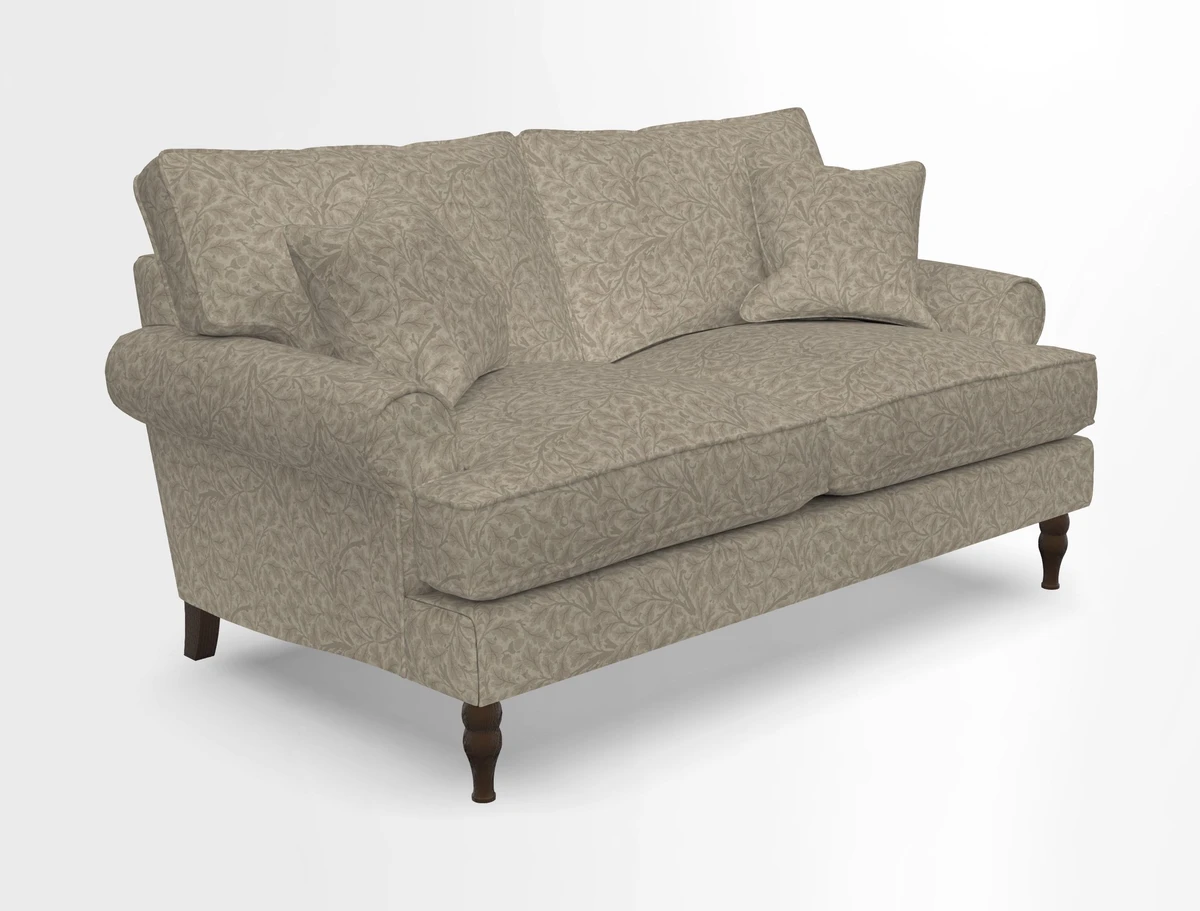 Cooksbridge 3 seater sofa in Linwood Omega Velvet Green Tea