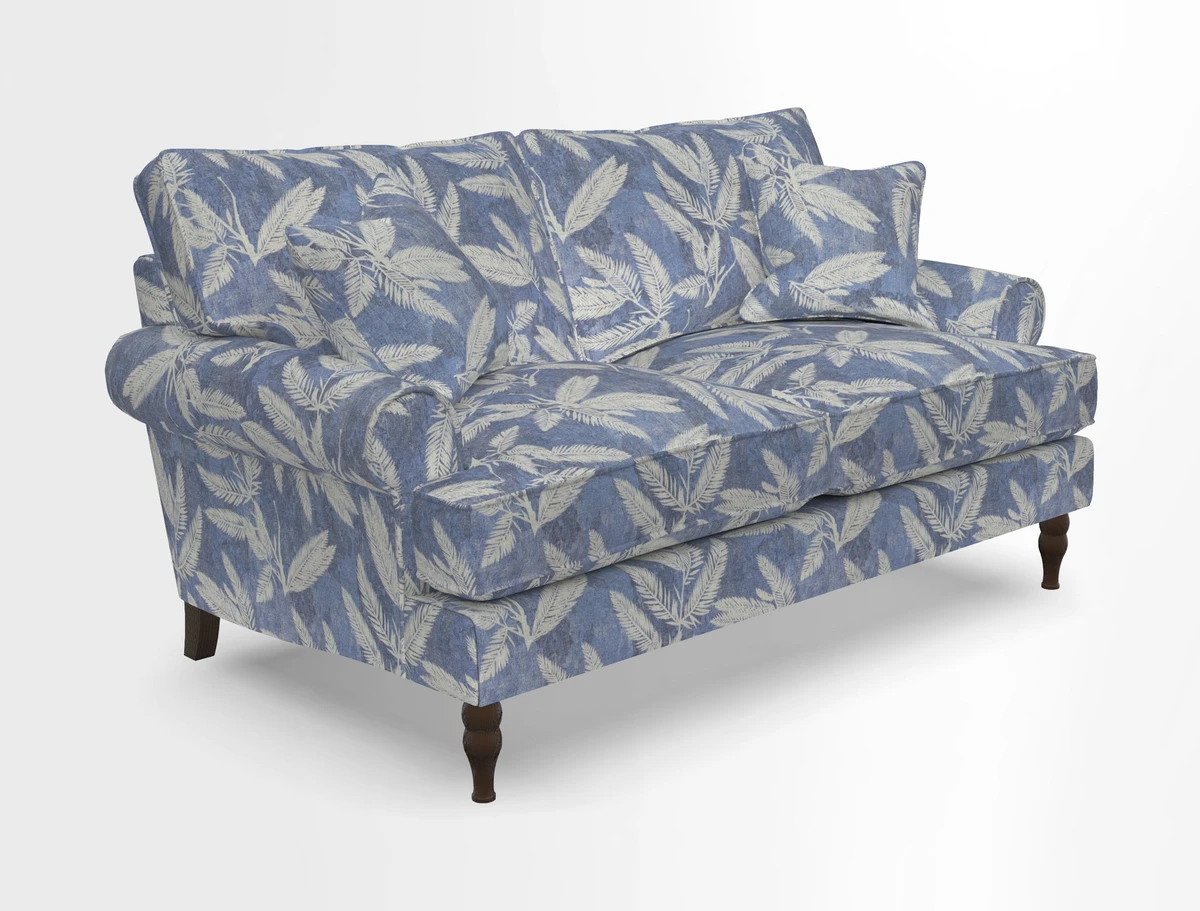 Cooksbridge 3 seater sofa in Linwood Omega Velvet Green Tea