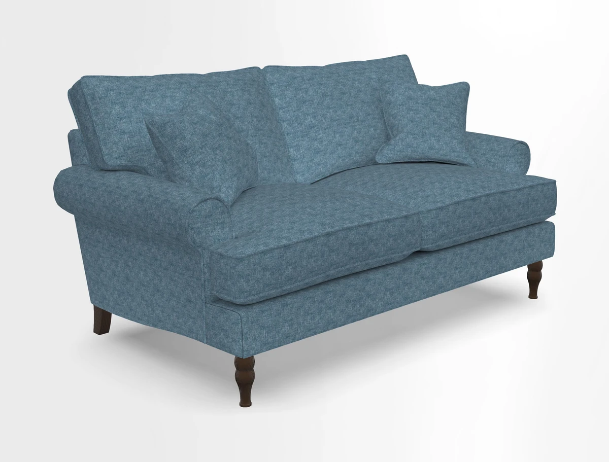 Cooksbridge 3 seater sofa in Linwood Omega Velvet Green Tea