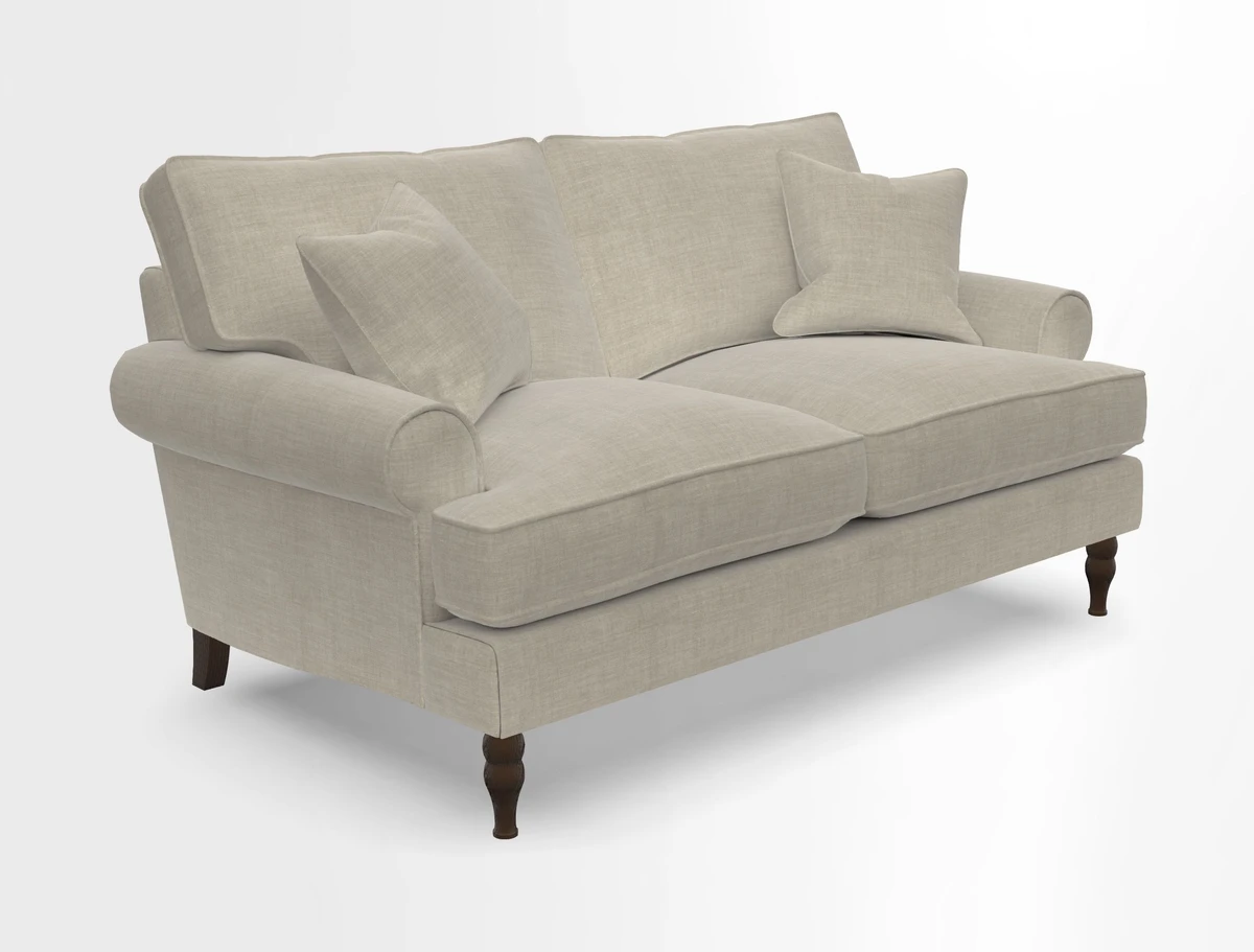 Cooksbridge 3 seater sofa in Linwood Omega Velvet Green Tea