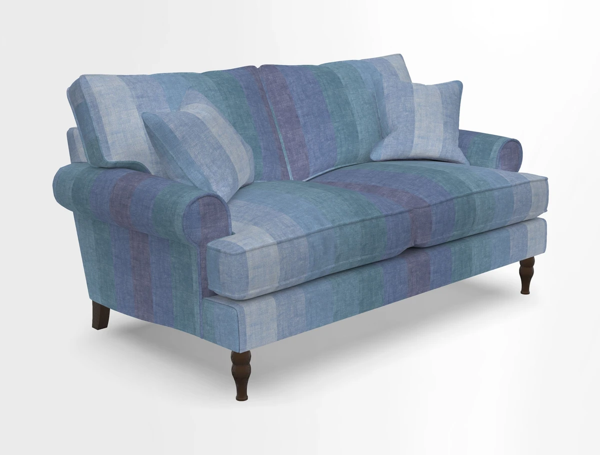 Cooksbridge 3 seater sofa in Linwood Omega Velvet Green Tea