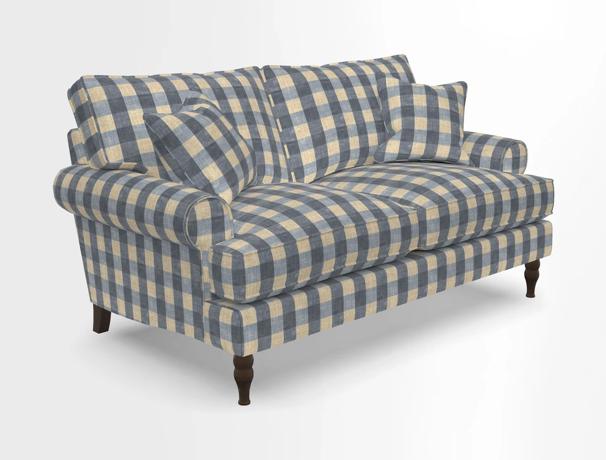 Cooksbridge 3 seater sofa in Linwood Omega Velvet Green Tea