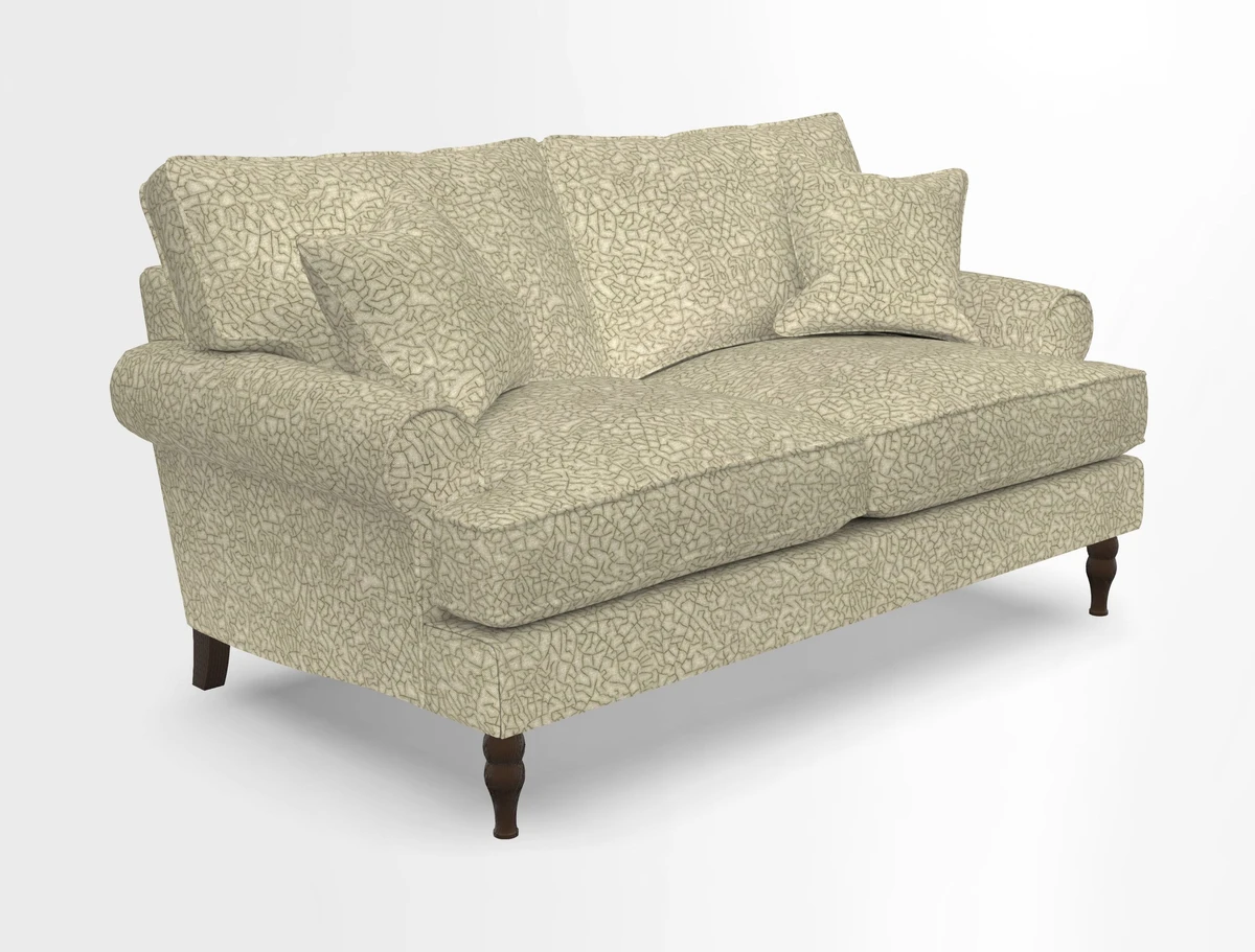 Cooksbridge 3 seater sofa in Linwood Omega Velvet Green Tea