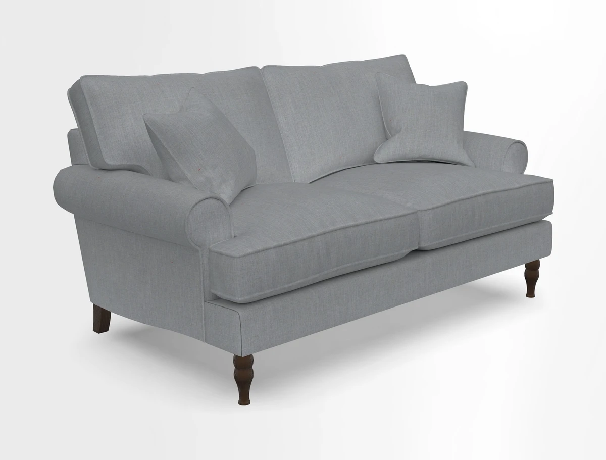 Cooksbridge 3 seater sofa in Linwood Omega Velvet Green Tea