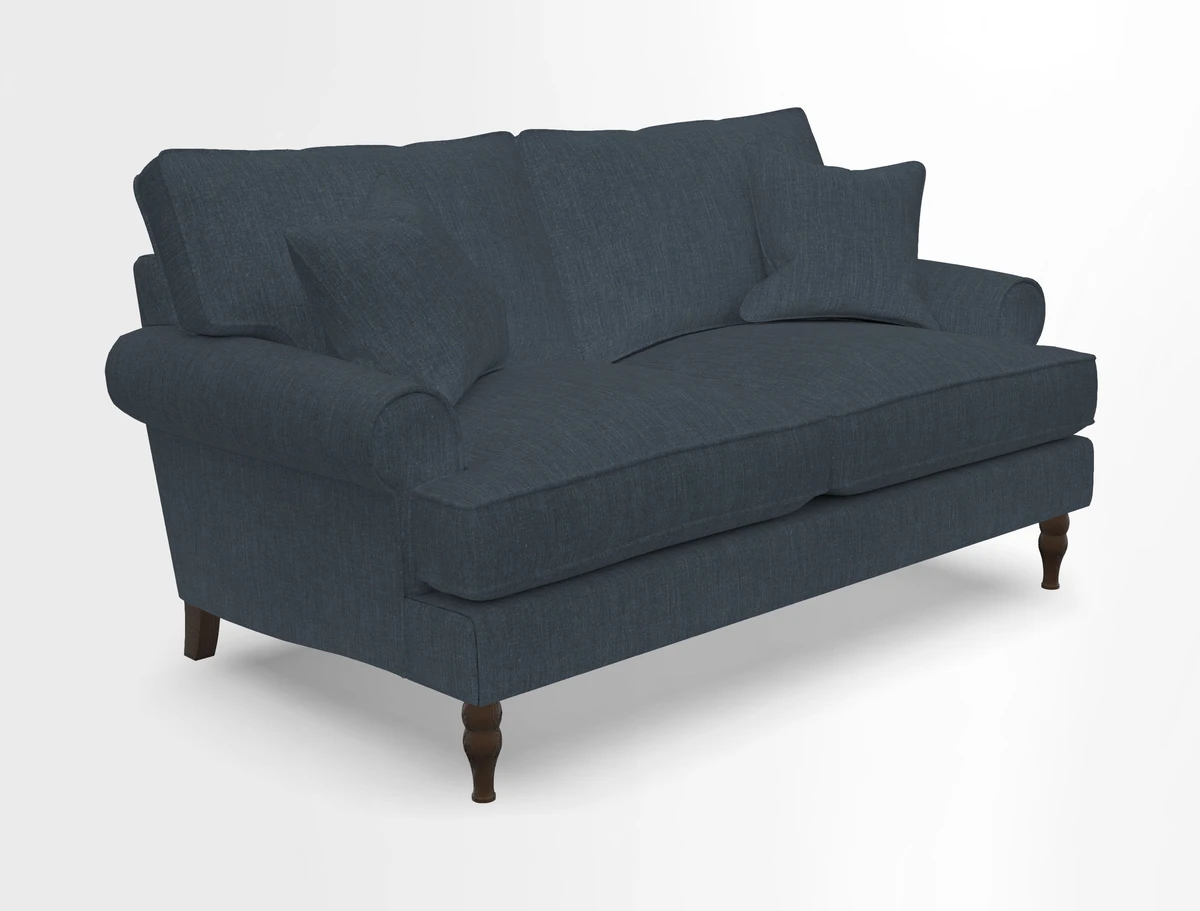 Cooksbridge 3 seater sofa in Linwood Omega Velvet Green Tea