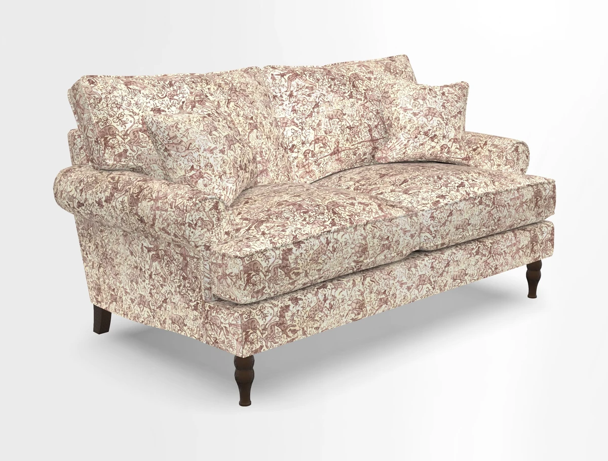 Cooksbridge 3 seater sofa in Linwood Omega Velvet Green Tea