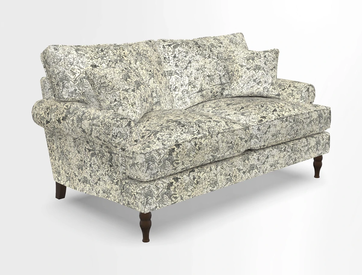 Cooksbridge 3 seater sofa in Linwood Omega Velvet Green Tea