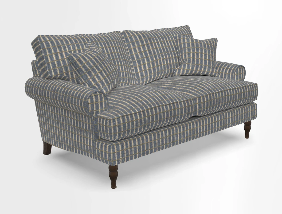 Cooksbridge 3 seater sofa in Linwood Omega Velvet Green Tea