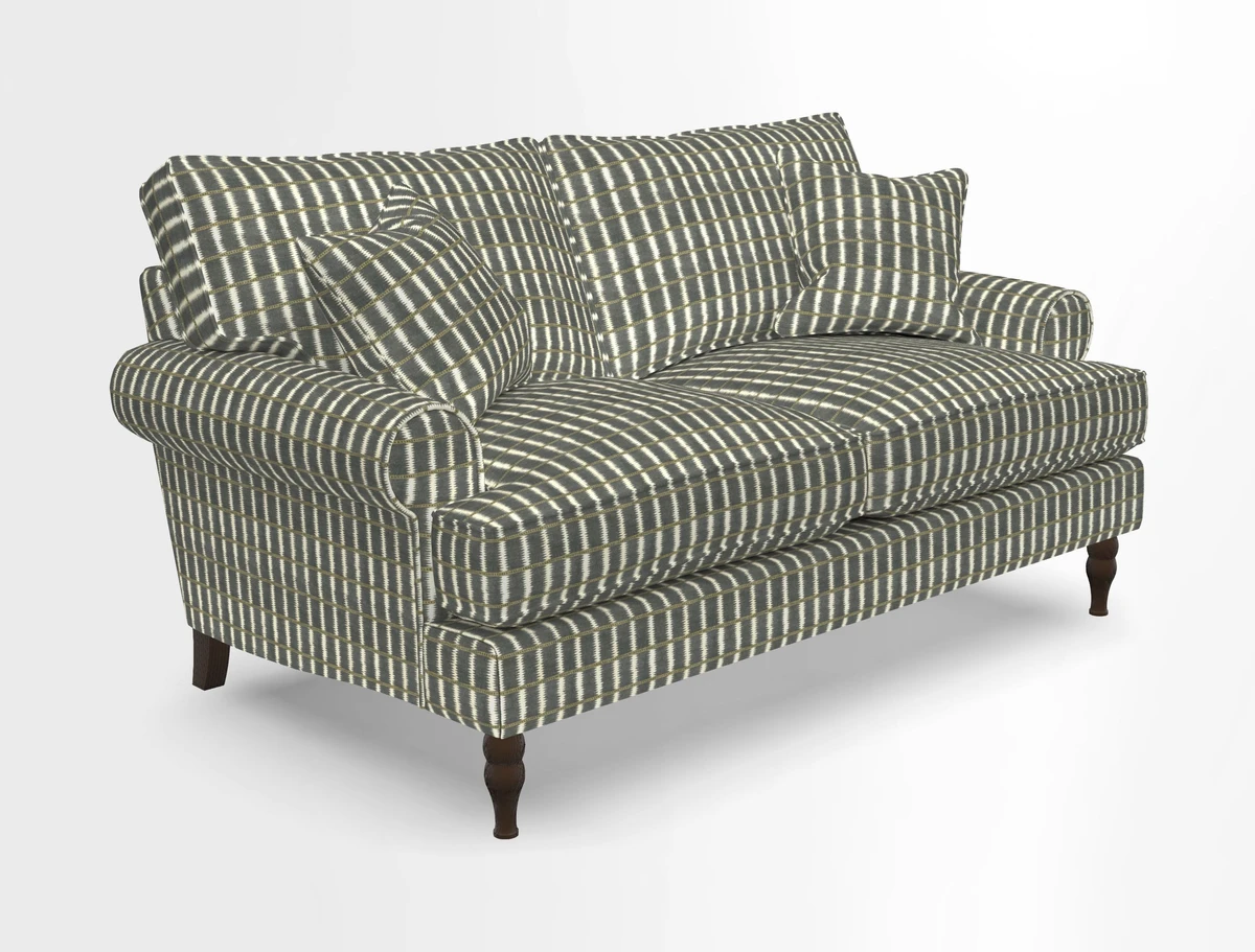 Cooksbridge 3 seater sofa in Linwood Omega Velvet Green Tea