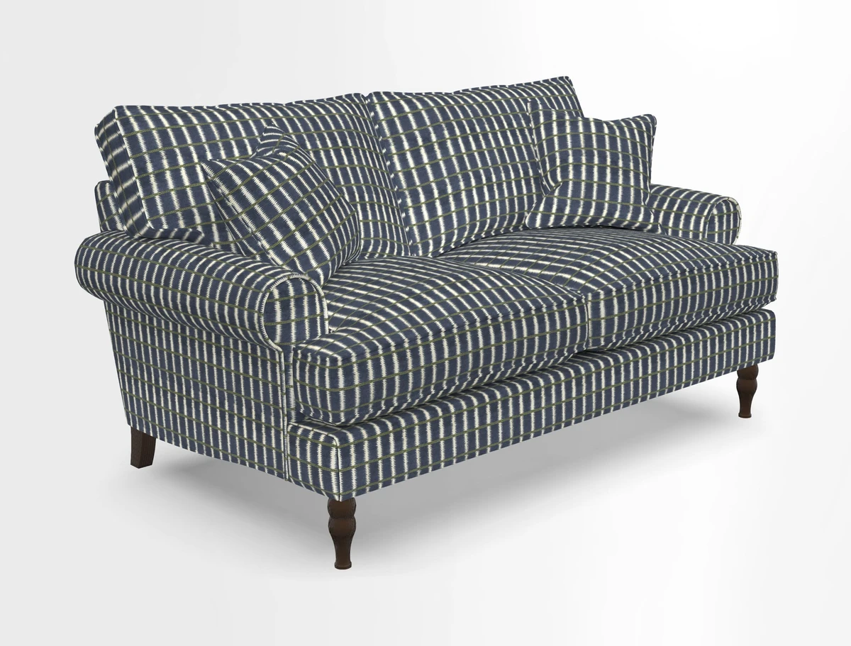 Cooksbridge 3 seater sofa in Linwood Omega Velvet Green Tea
