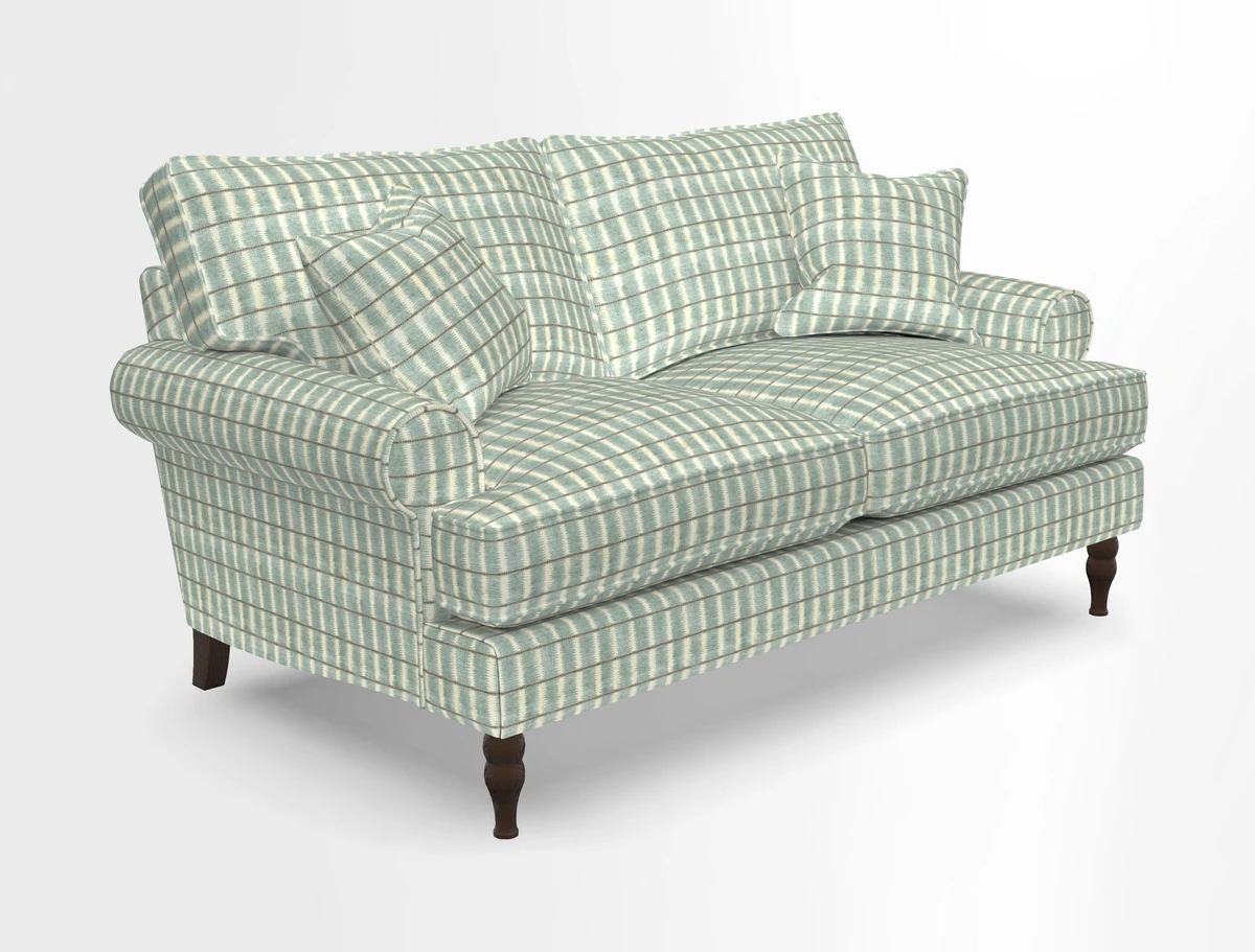 Cooksbridge 3 seater sofa in Linwood Omega Velvet Green Tea