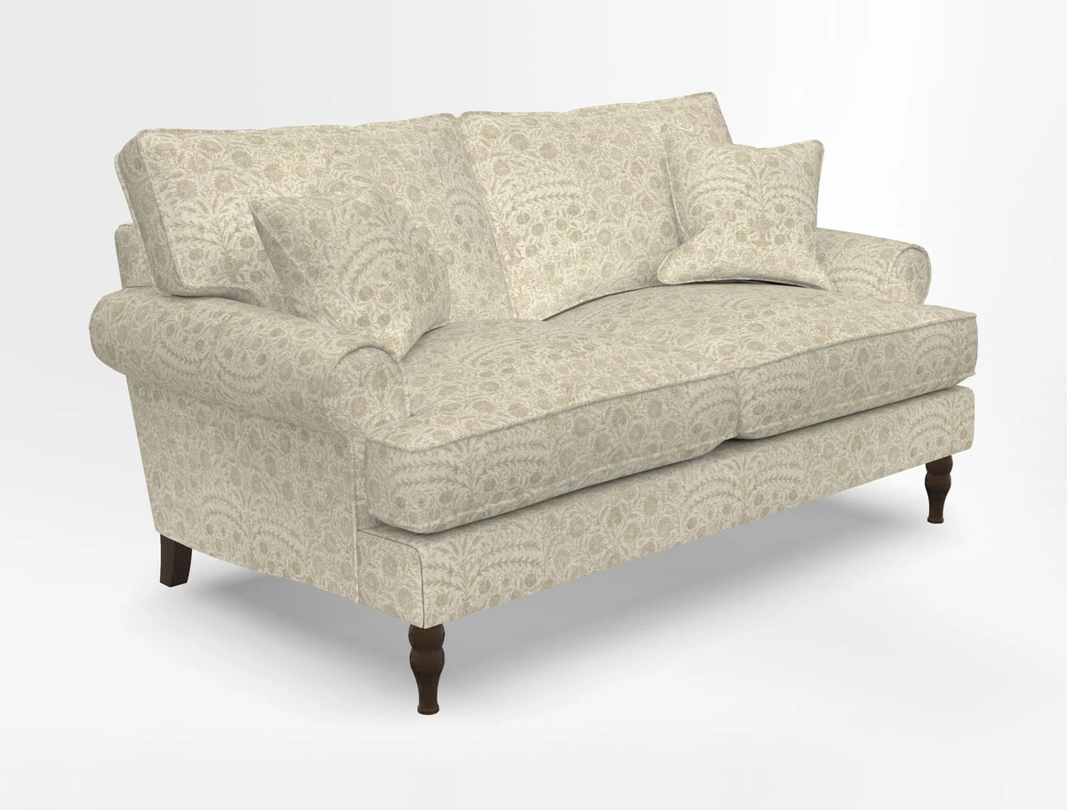 Cooksbridge 3 seater sofa in Linwood Omega Velvet Green Tea