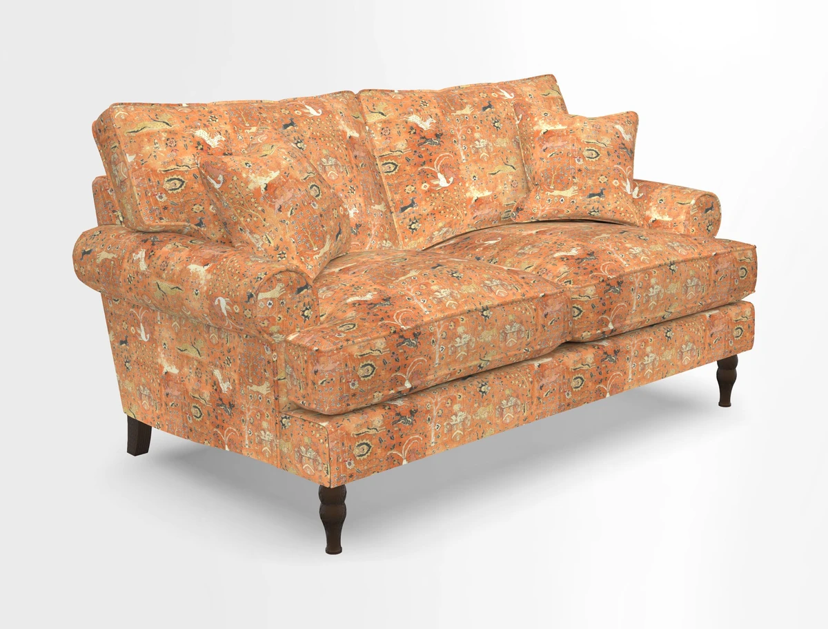 Cooksbridge 3 seater sofa in Linwood Omega Velvet Green Tea