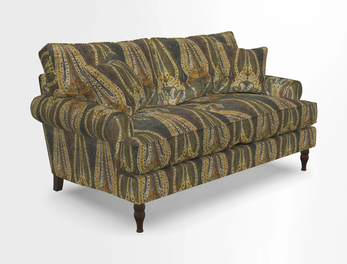 Cooksbridge 3 seater sofa in Linwood Omega Velvet Green Tea