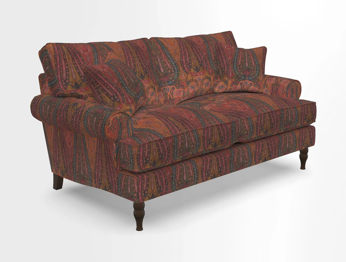 Cooksbridge 3 seater sofa in Linwood Omega Velvet Green Tea