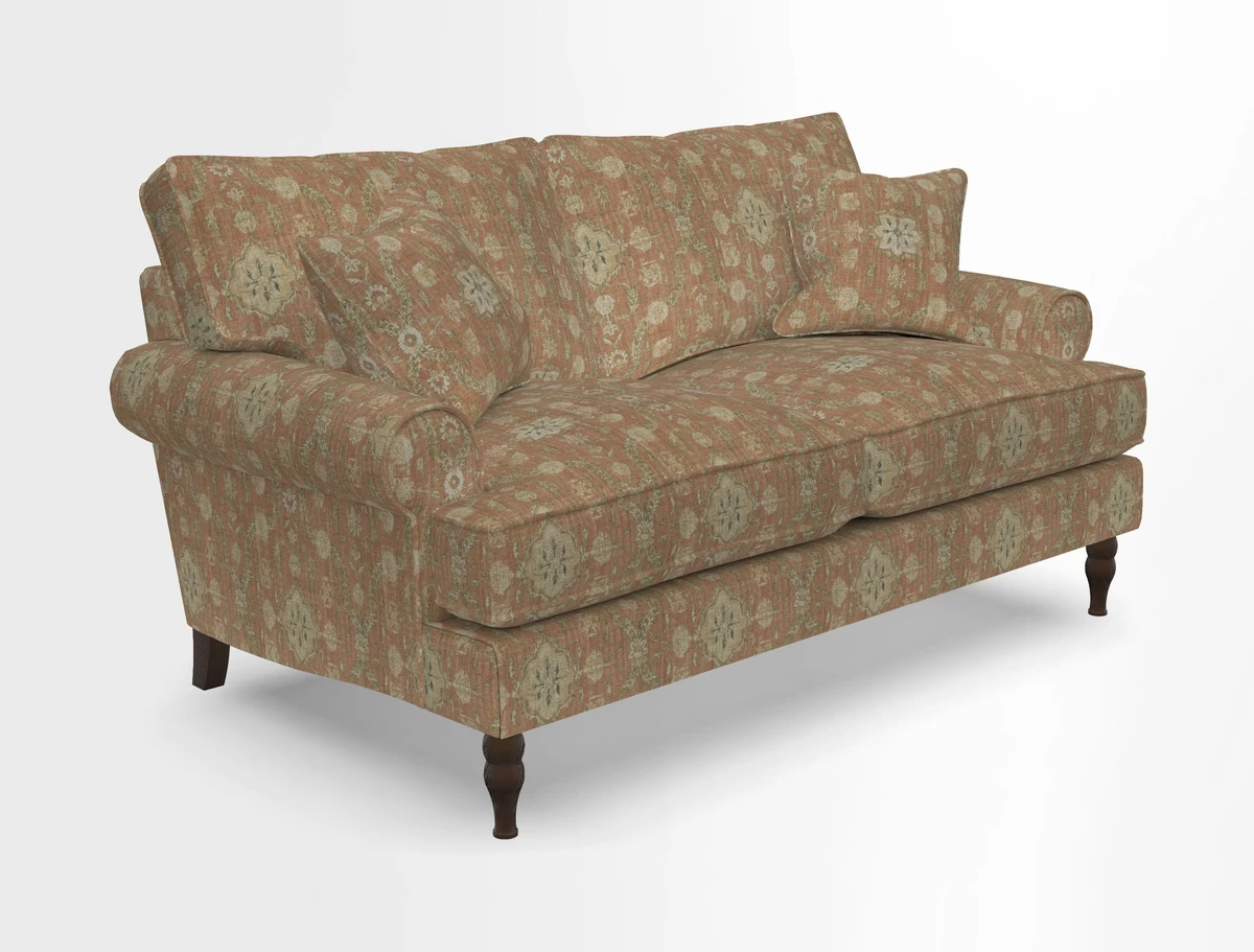 Cooksbridge 3 seater sofa in Linwood Omega Velvet Green Tea