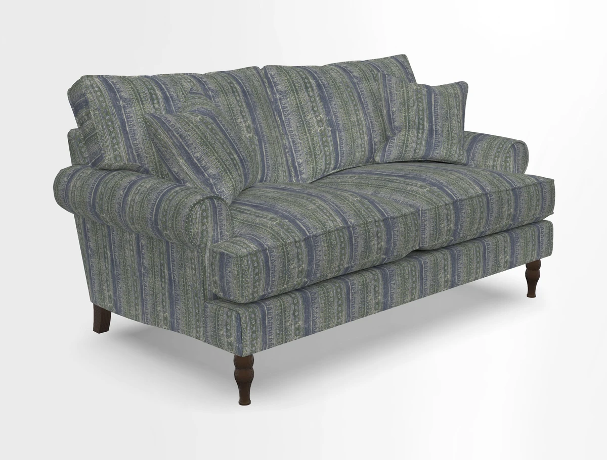 Cooksbridge 3 seater sofa in Linwood Omega Velvet Green Tea