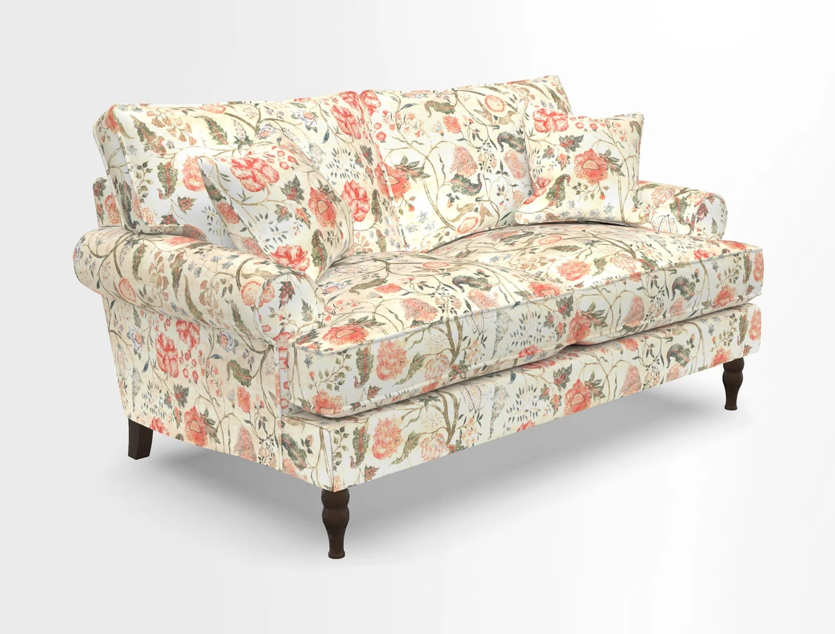 Cooksbridge 3 seater sofa in Linwood Omega Velvet Green Tea