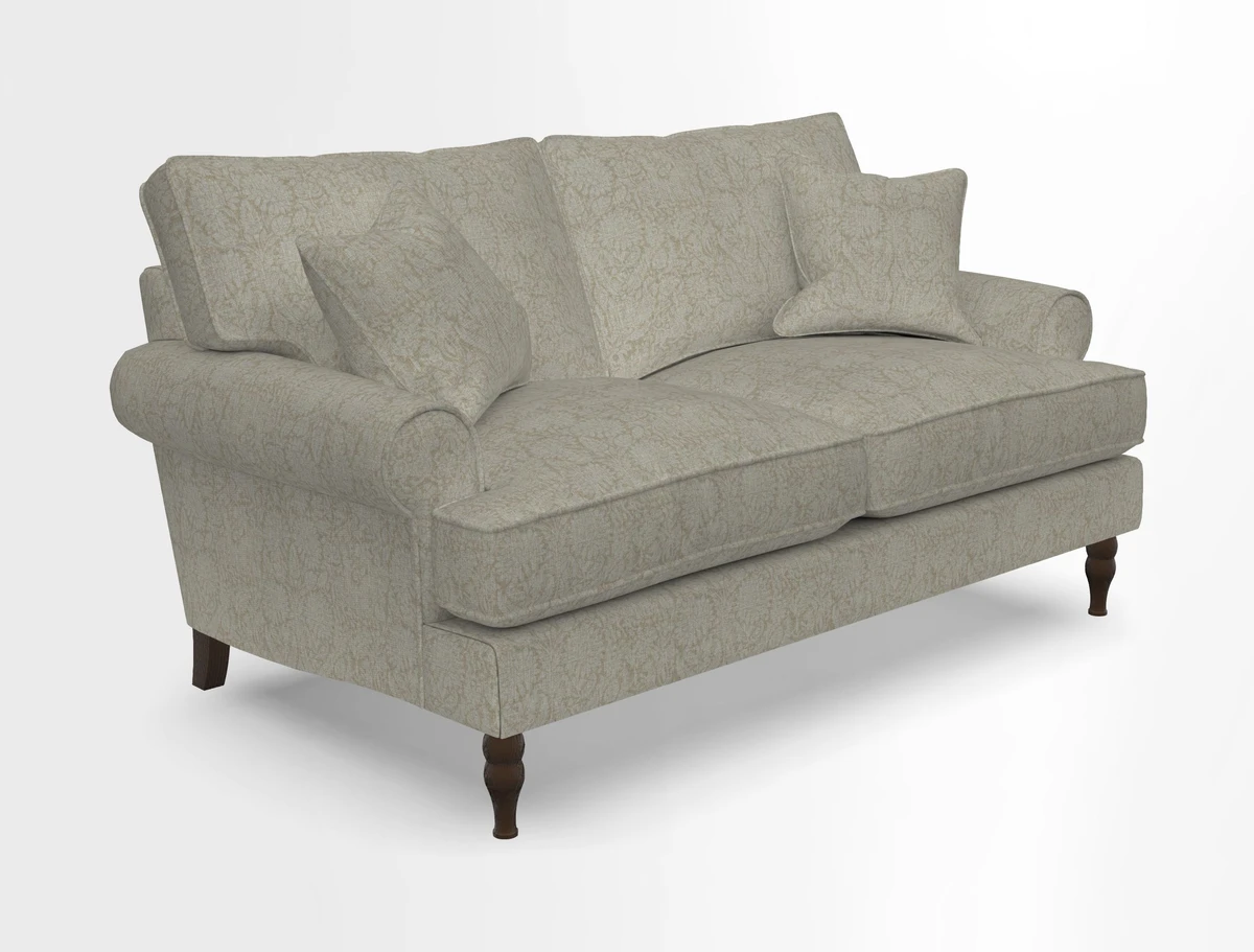 Cooksbridge 3 seater sofa in Linwood Omega Velvet Green Tea