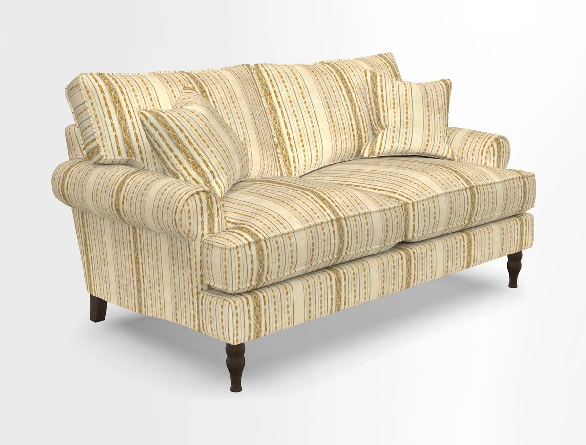 Cooksbridge 3 seater sofa in Linwood Omega Velvet Green Tea
