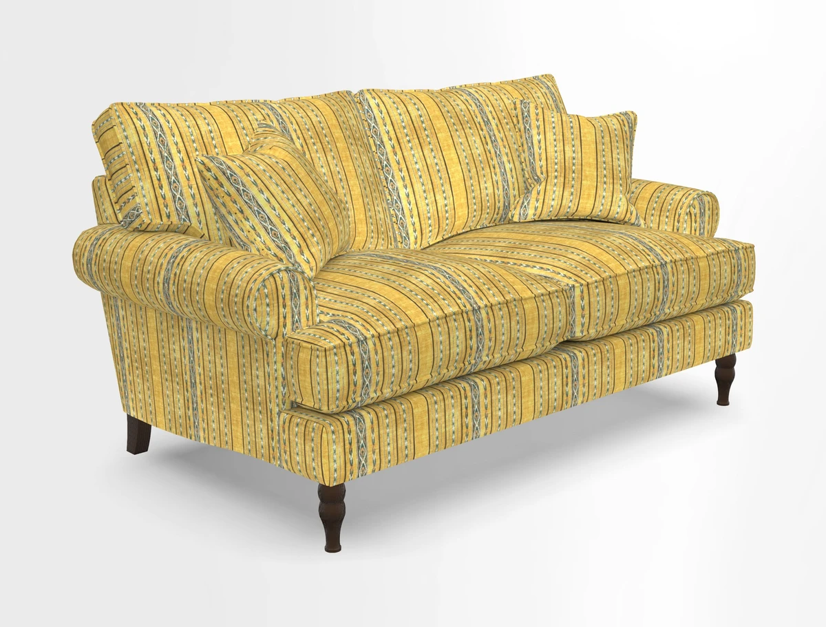 Cooksbridge 3 seater sofa in Linwood Omega Velvet Green Tea