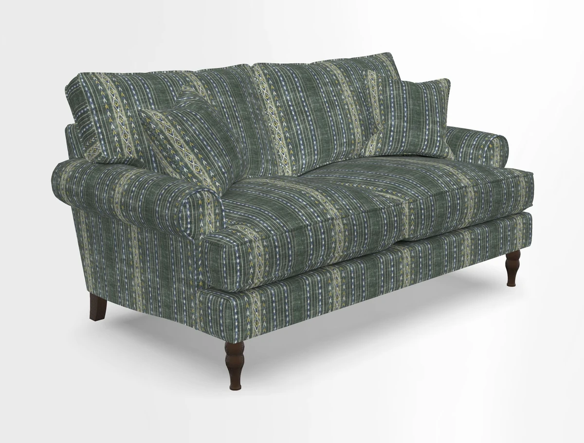 Cooksbridge 3 seater sofa in Linwood Omega Velvet Green Tea