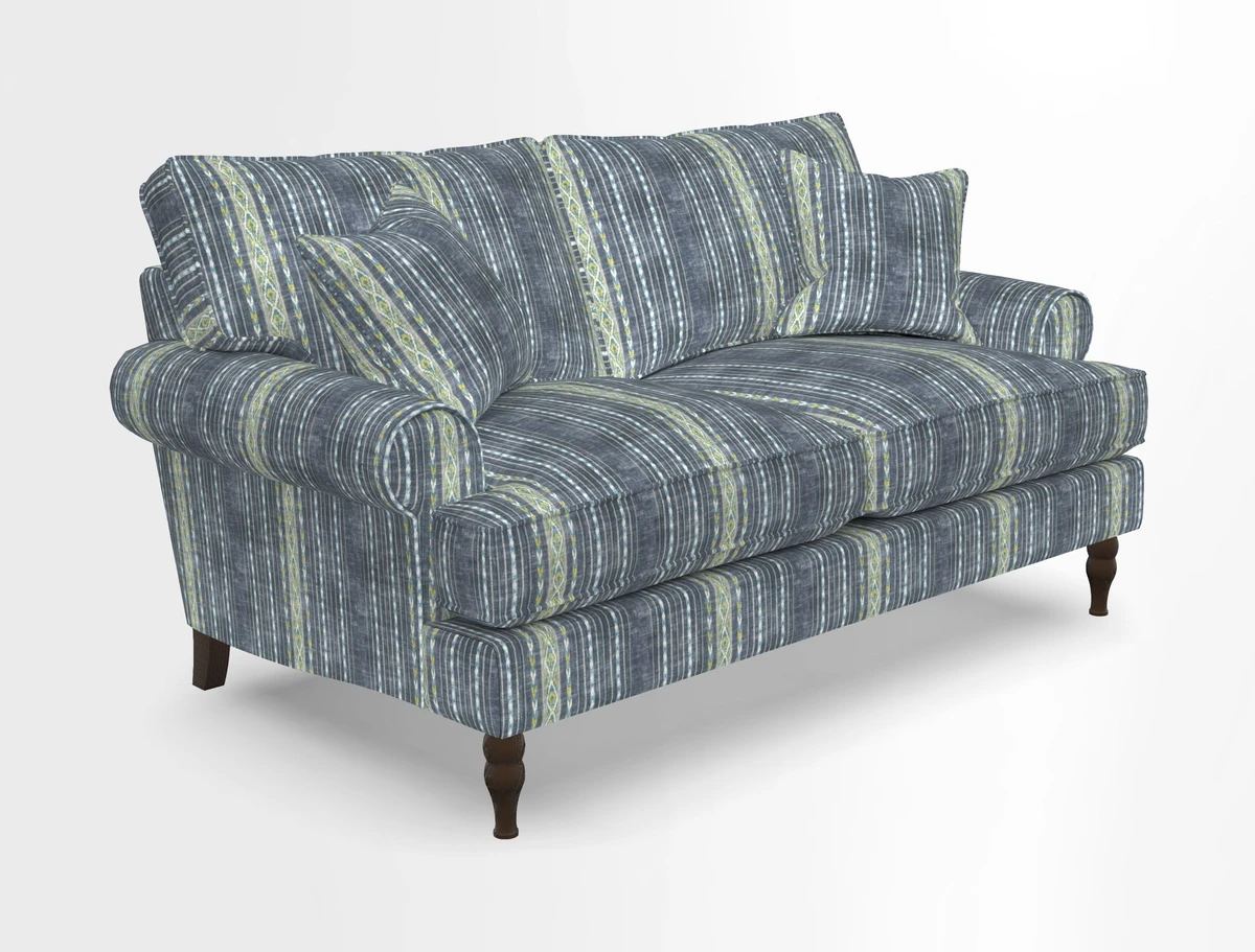 Cooksbridge 3 seater sofa in Linwood Omega Velvet Green Tea