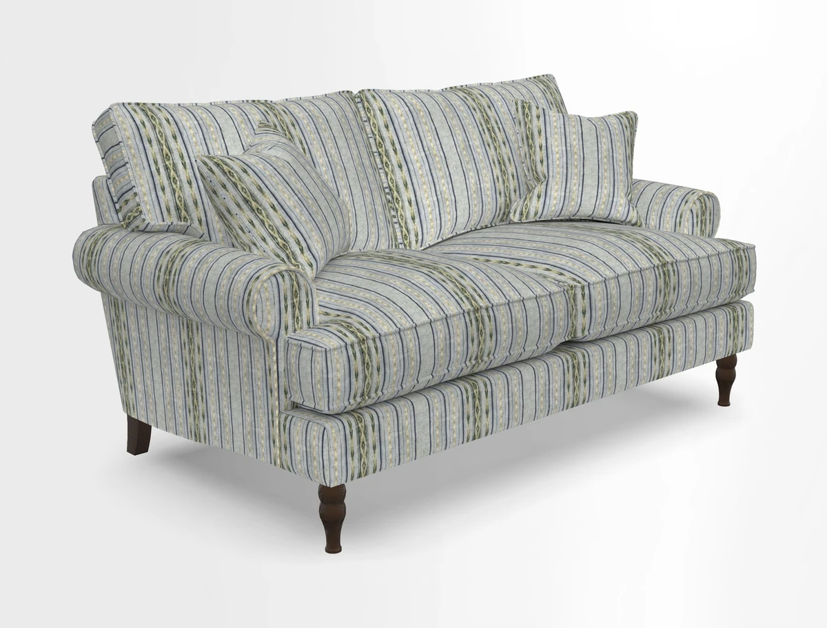 Cooksbridge 3 seater sofa in Linwood Omega Velvet Green Tea