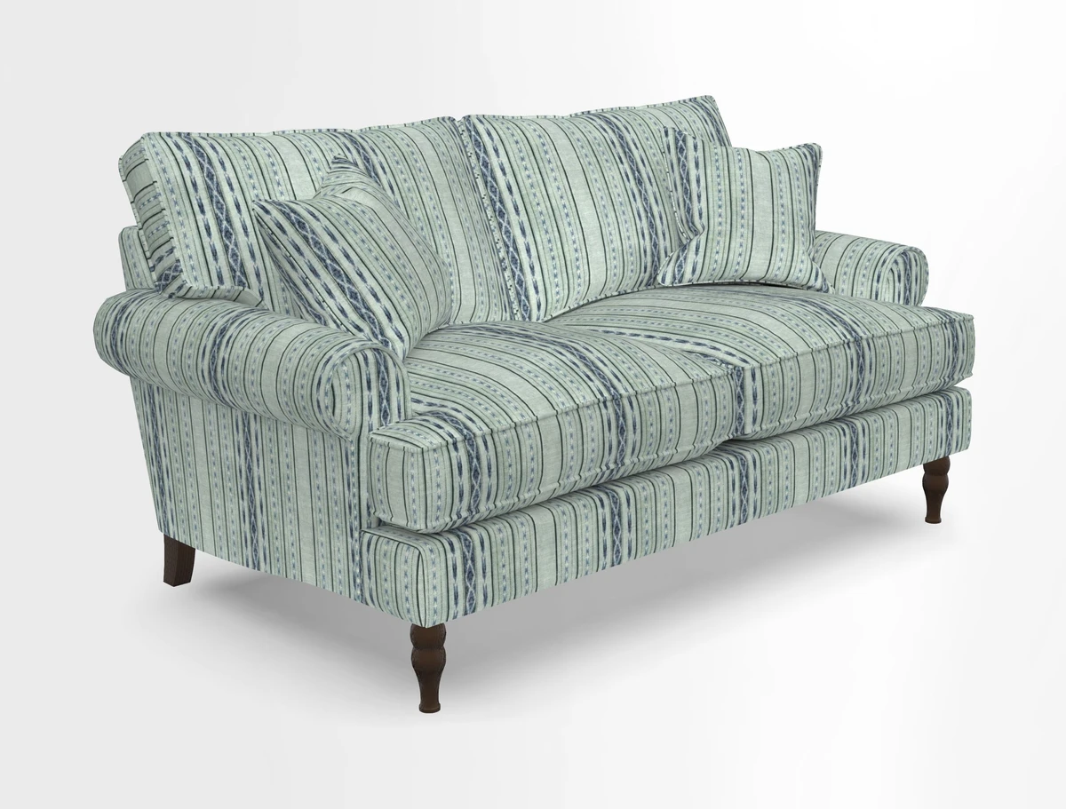 Cooksbridge 3 seater sofa in Linwood Omega Velvet Green Tea