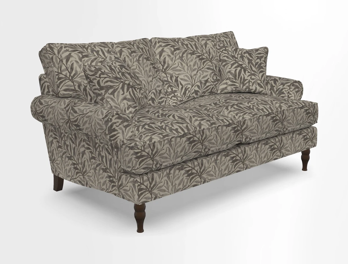 Cooksbridge 3 seater sofa in Linwood Omega Velvet Green Tea