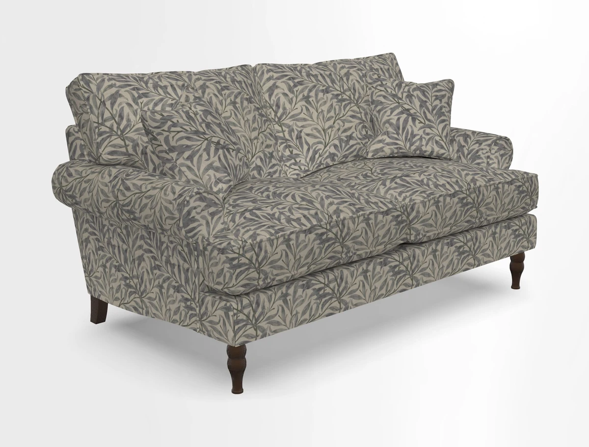 Cooksbridge 3 seater sofa in Linwood Omega Velvet Green Tea
