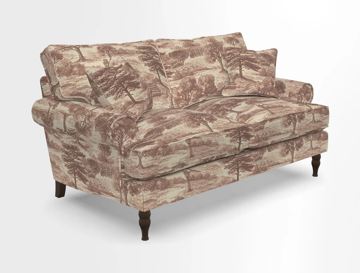 Cooksbridge 3 seater sofa in Linwood Omega Velvet Green Tea
