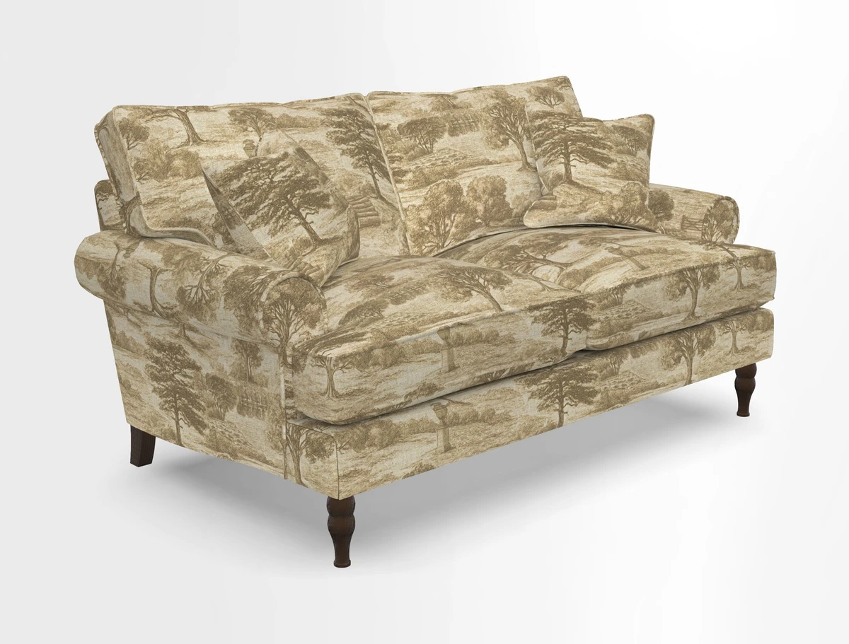 Cooksbridge 3 seater sofa in Linwood Omega Velvet Green Tea