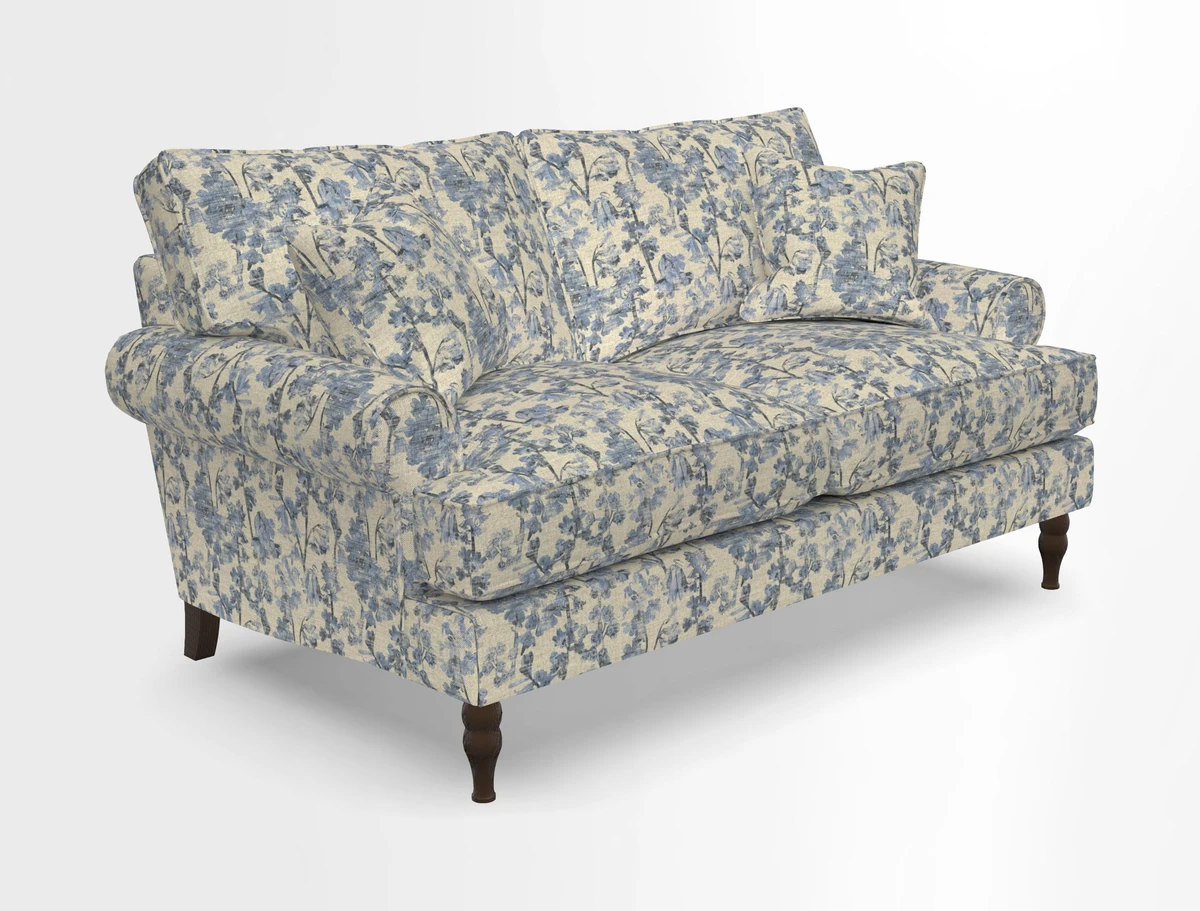 Cooksbridge 3 seater sofa in Linwood Omega Velvet Green Tea
