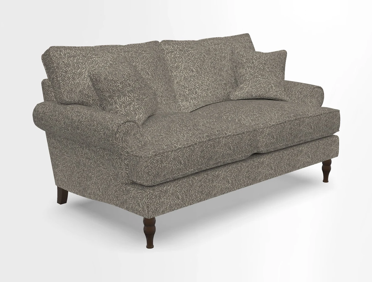 Cooksbridge 3 seater sofa in Linwood Omega Velvet Green Tea