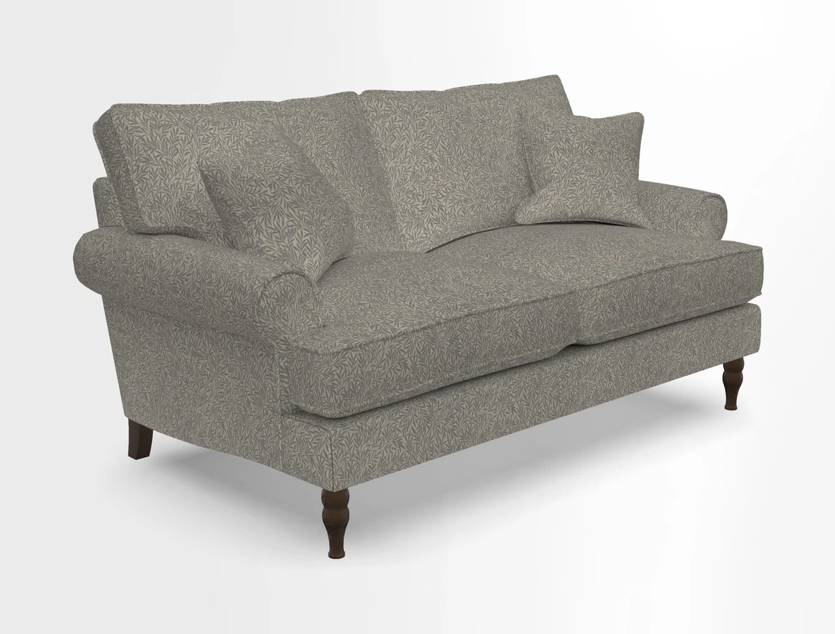 Cooksbridge 3 seater sofa in Linwood Omega Velvet Green Tea