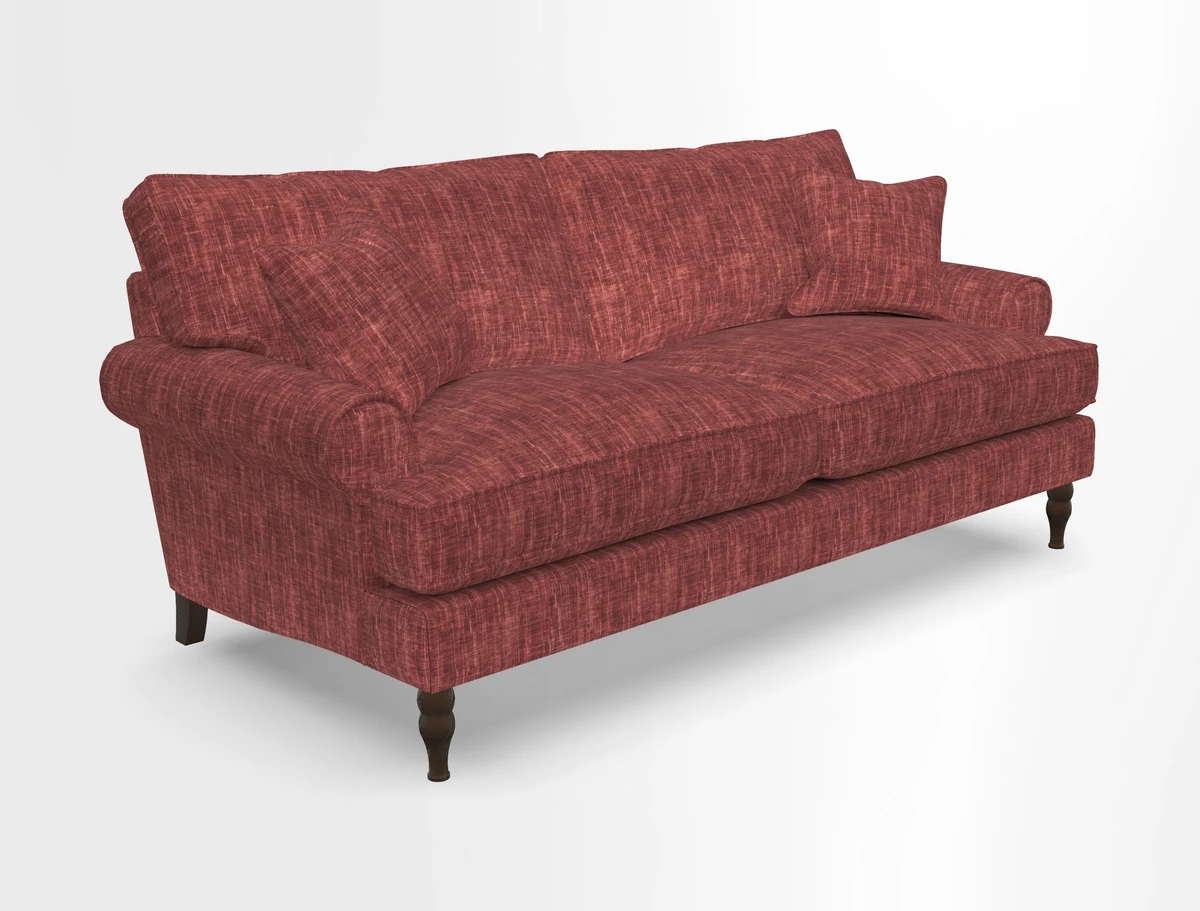 Cooksbridge 3 seater sofa in Linwood Omega Velvet Green Tea