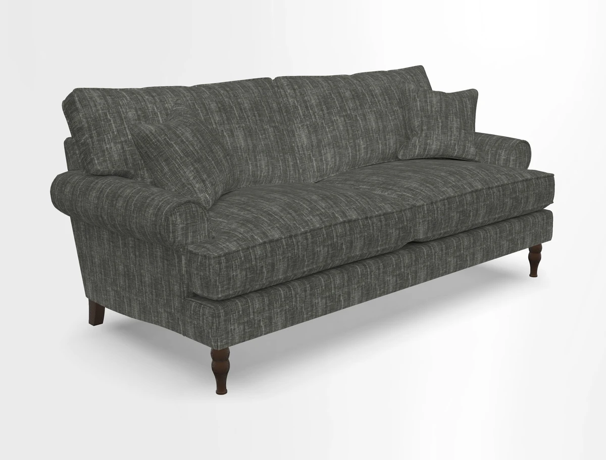 Cooksbridge 3 seater sofa in Linwood Omega Velvet Green Tea