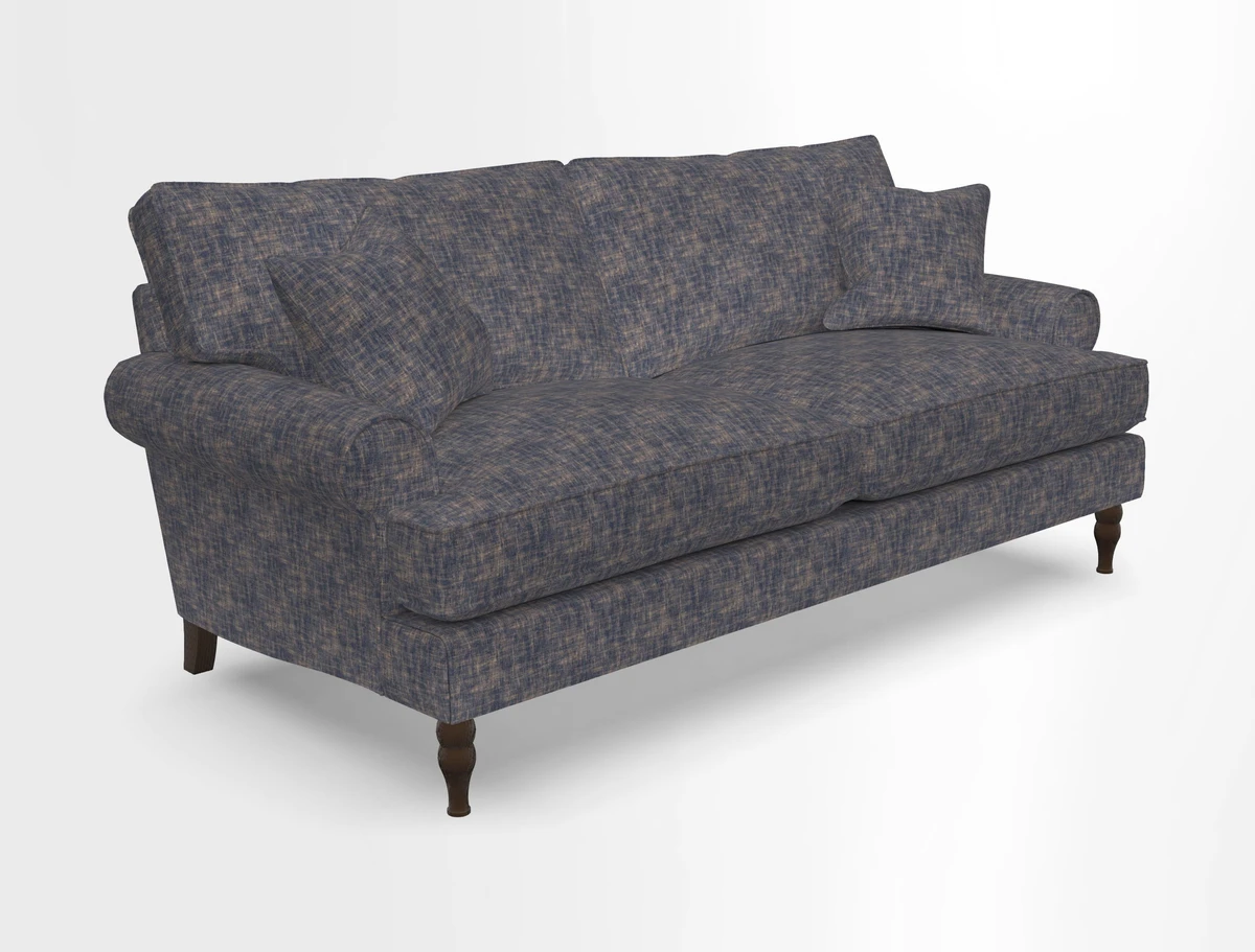 Cooksbridge 3 seater sofa in Linwood Omega Velvet Green Tea