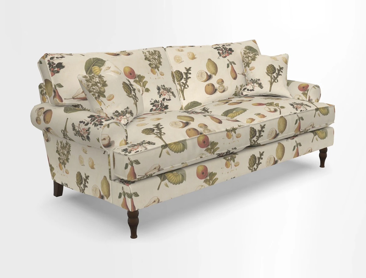 Cooksbridge 3 seater sofa in Linwood Omega Velvet Green Tea